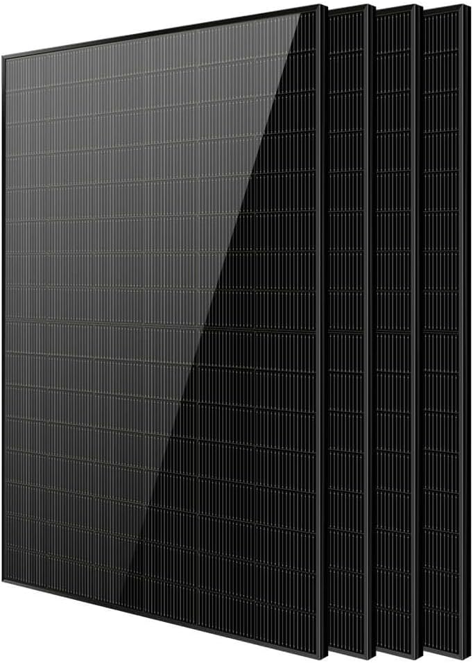 SUNGOLDPOWER 4PCS 450W Bifacial Solar Panels,N-Type 16BB,UL61730,Vmp 31V Each,HE Up to 30% Extra Power,for Home Backup,Farm,Residential&Commercial On/Off-Grid Systems(4 * 450W Bifacial)