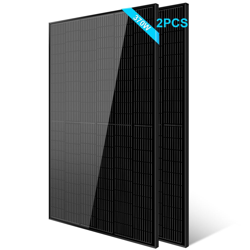SUNGOLDPOWER 550W Solar Panel 4PCS,Monocrystalline,High Efficiency,IP68 Waterproof for Charging 12V/24V/36V/48V Battery on Roof,Yard,Farm,Marine,on/Off Grid System UL61730(Total 2200W)