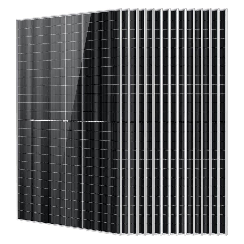 SUNGOLDPOWER 4PCS 450W Bifacial Solar Panels,N-Type 16BB,UL61730,Vmp 31V Each,HE Up to 30% Extra Power,for Home Backup,Farm,Residential&Commercial On/Off-Grid Systems(4 * 450W Bifacial)