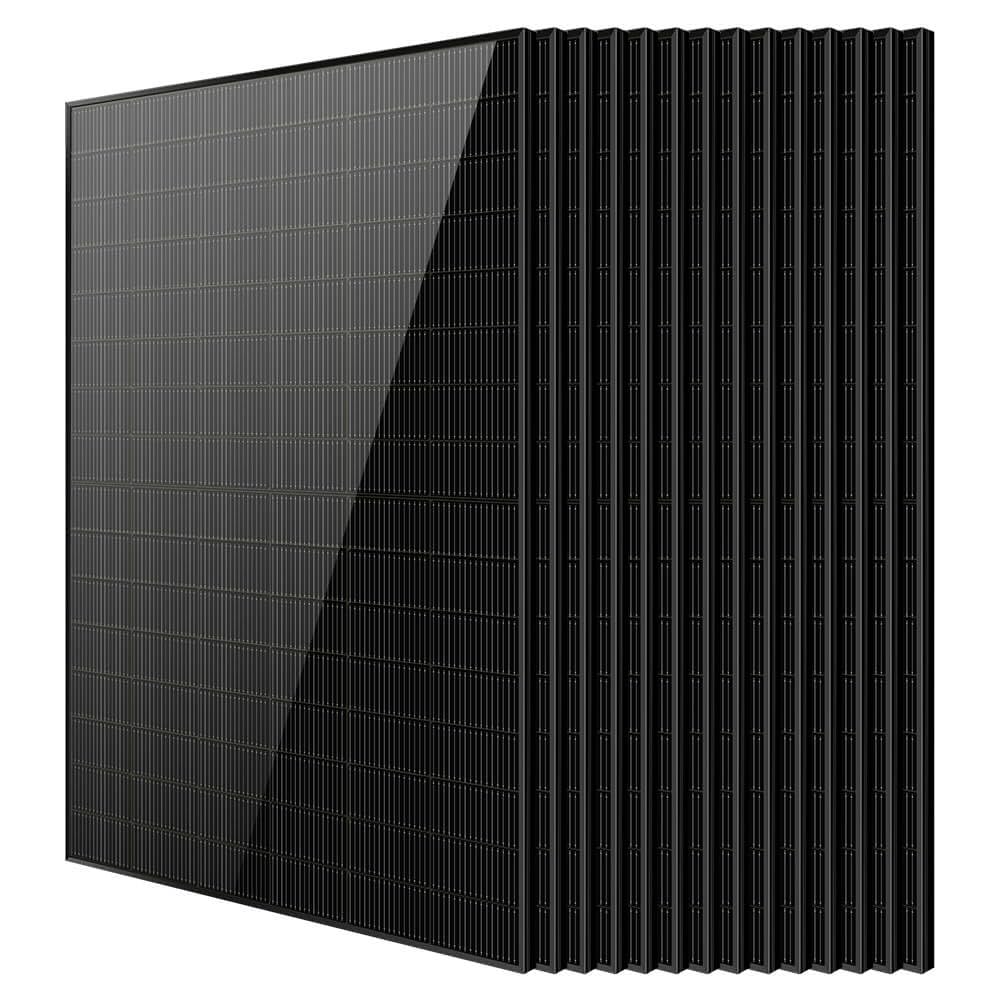 SUNGOLDPOWER 4PCS 450W Bifacial Solar Panels,N-Type 16BB,UL61730,Vmp 31V Each,HE Up to 30% Extra Power,for Home Backup,Farm,Residential&Commercial On/Off-Grid Systems(4 * 450W Bifacial)