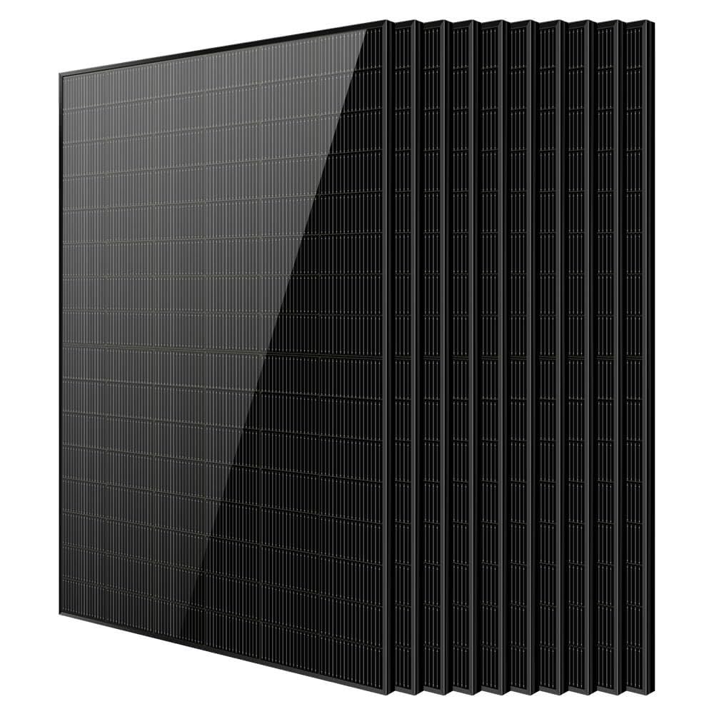 SUNGOLDPOWER 4PCS 450W Bifacial Solar Panels,N-Type 16BB,UL61730,Vmp 31V Each,HE Up to 30% Extra Power,for Home Backup,Farm,Residential&Commercial On/Off-Grid Systems(4 * 450W Bifacial)