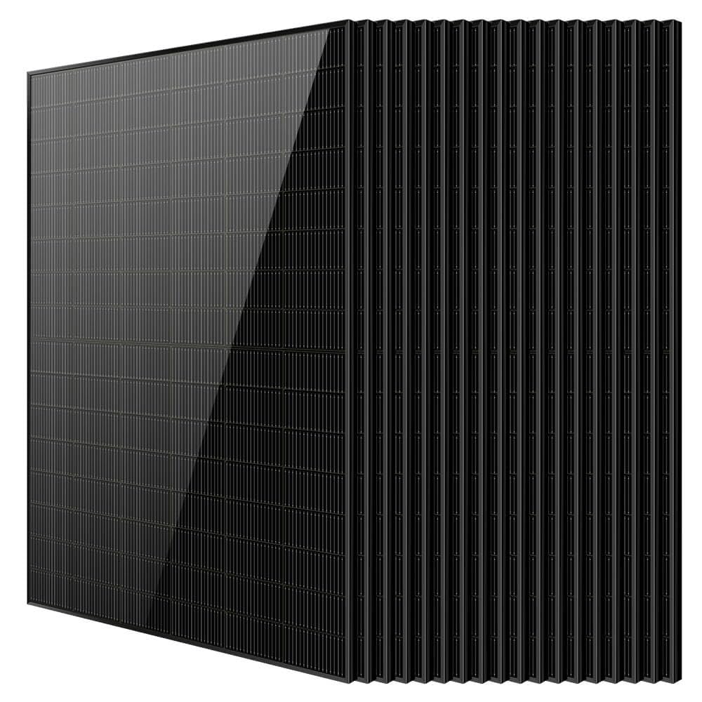 SUNGOLDPOWER 4PCS 450W Bifacial Solar Panels,N-Type 16BB,UL61730,Vmp 31V Each,HE Up to 30% Extra Power,for Home Backup,Farm,Residential&Commercial On/Off-Grid Systems(4 * 450W Bifacial)