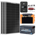 ECO-WORTHY 1.6KWH Complete Solar Panel Kit 400W 12V for RV Off Grid