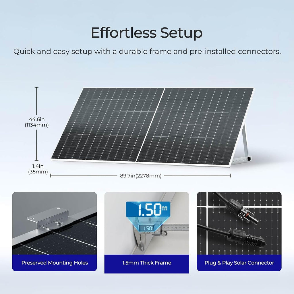 Renogy Bifacial Solar Panel 2360W N-Type 16BB, 25% High Efficiency