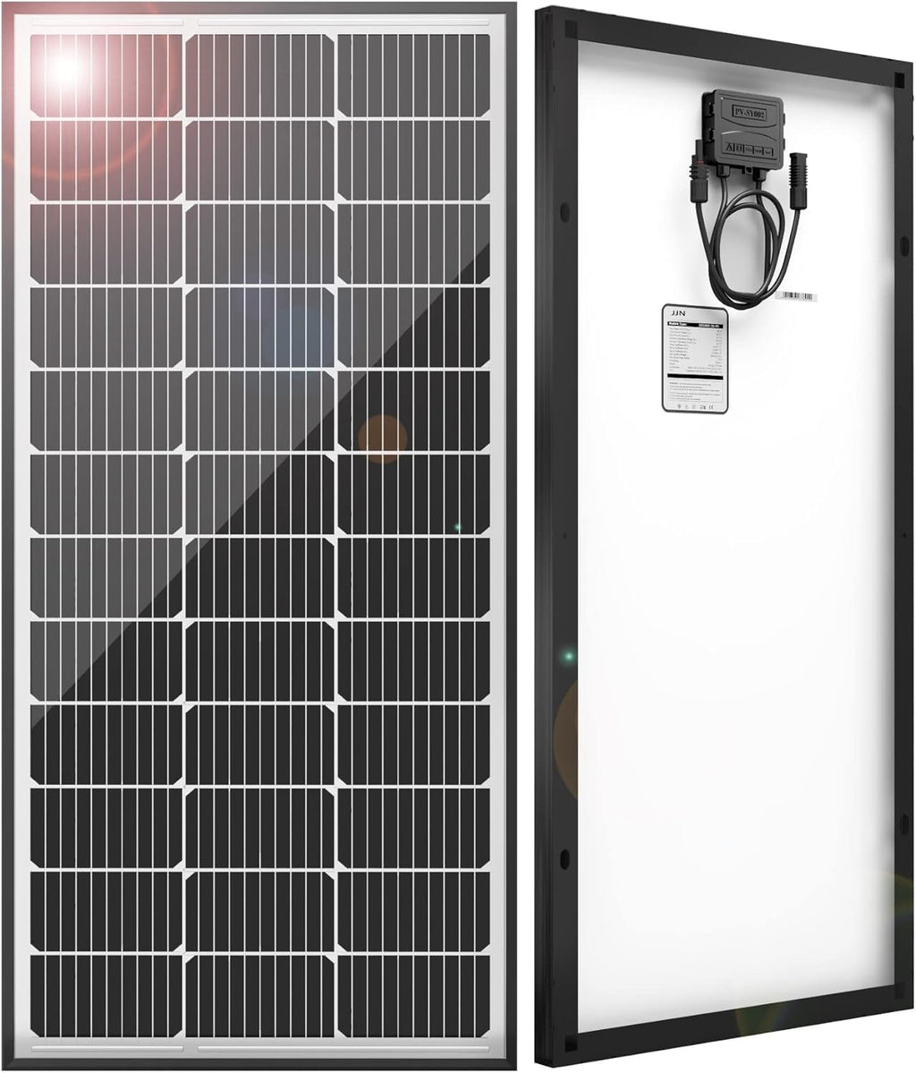 JJN 1100W Bifacial Solar Panel, 2 Pack 550W Module, 23% High-Efficiency