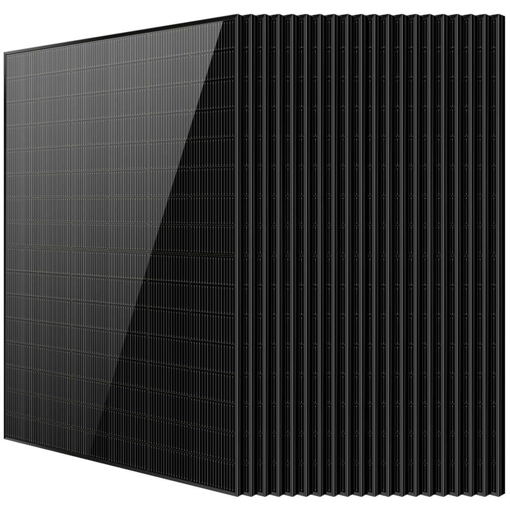 SUNGOLDPOWER 4PCS 450W Bifacial Solar Panels,N-Type 16BB,UL61730,Vmp 31V Each,HE Up to 30% Extra Power,for Home Backup,Farm,Residential&Commercial On/Off-Grid Systems(4 * 450W Bifacial)