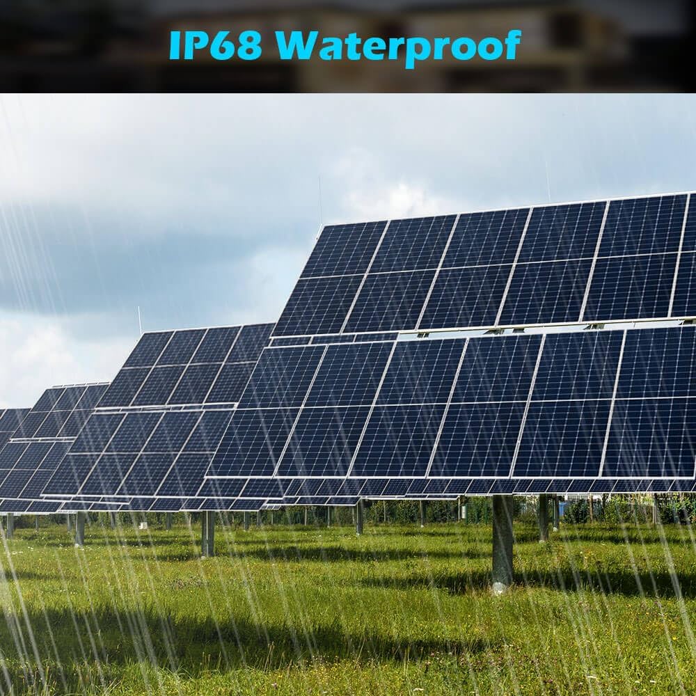 SUNGOLDPOWER 550W Solar Panel 4PCS,Monocrystalline,High Efficiency,IP68 Waterproof for Charging 12V/24V/36V/48V Battery on Roof,Yard,Farm,Marine,on/Off Grid System UL61730(Total 2200W)