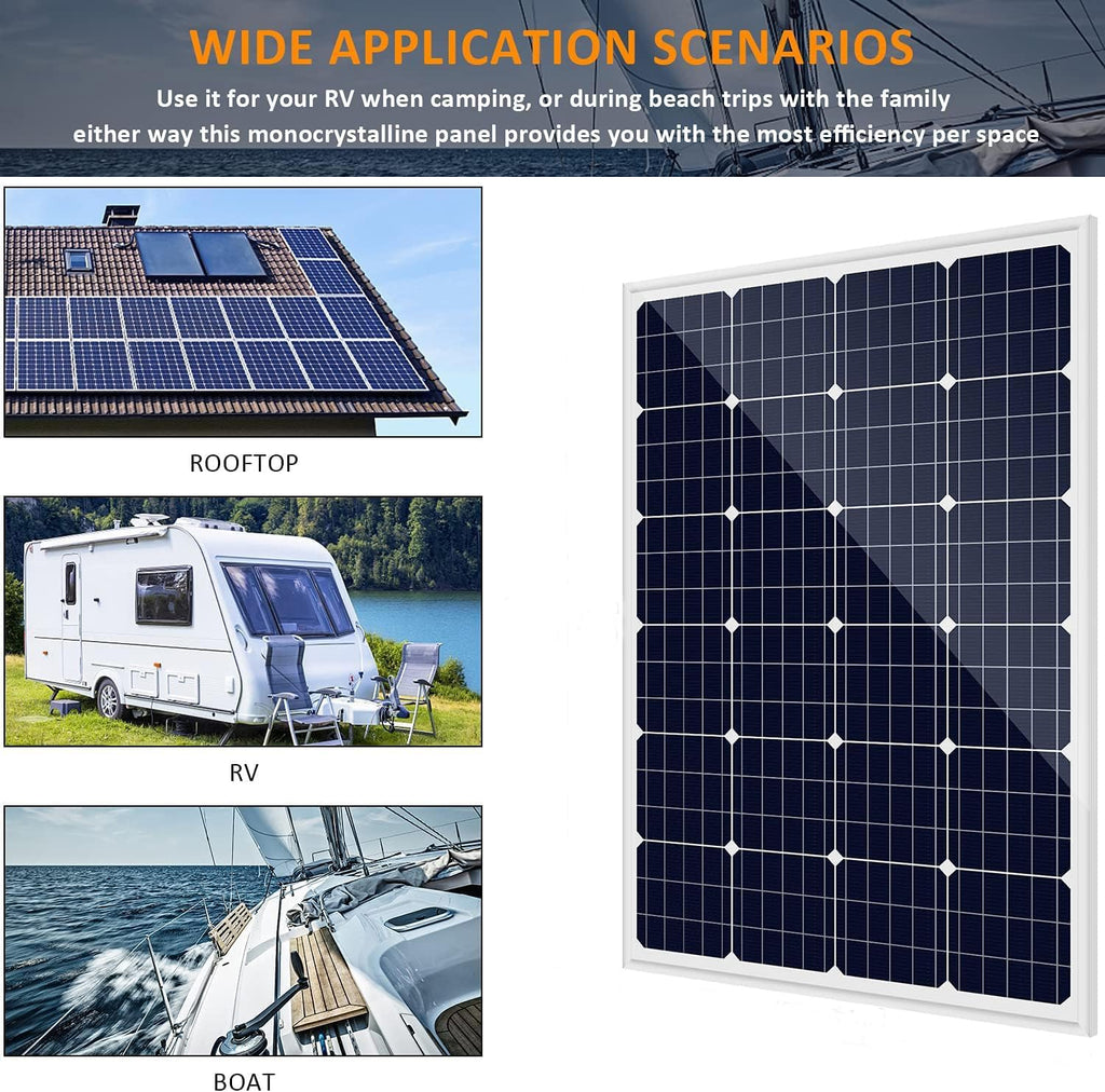880 Watts Solar Panel Wind Turbine Hybrid System Kit:4x120W Rigid Solar Panel | 400W Wind Generator | 2000W Power Inverter | MPPT Hybrid Charge Controller |2x100Ah LiFePO4 Lithium Batteries Off Grid