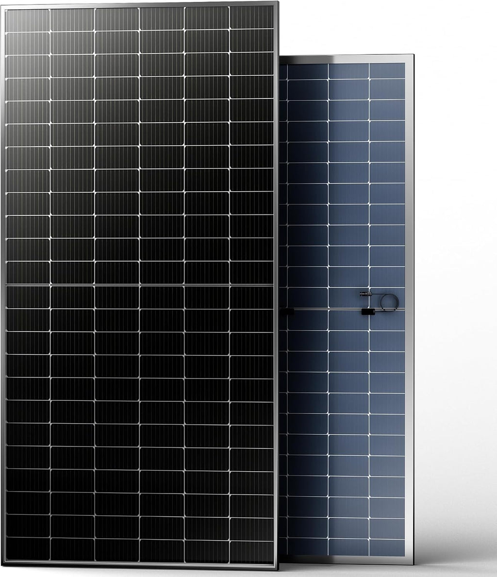 JJN 1100W Bifacial Solar Panel, 2 Pack 550W Module, 23% High-Efficiency