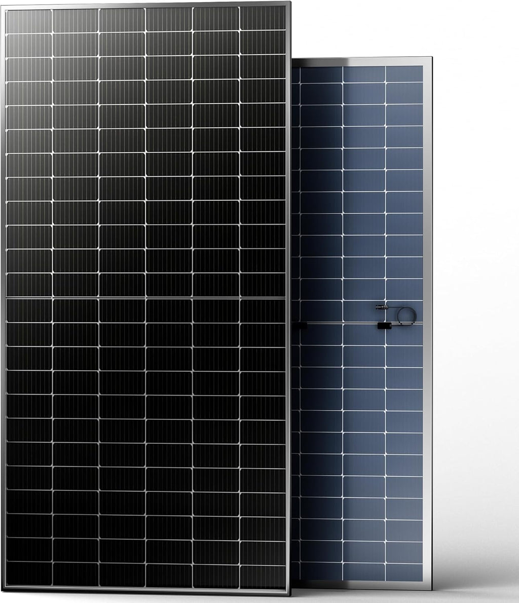 JJN 1100W Bifacial Solar Panel, 2 Pack 550W Module, 23% High-Efficiency
