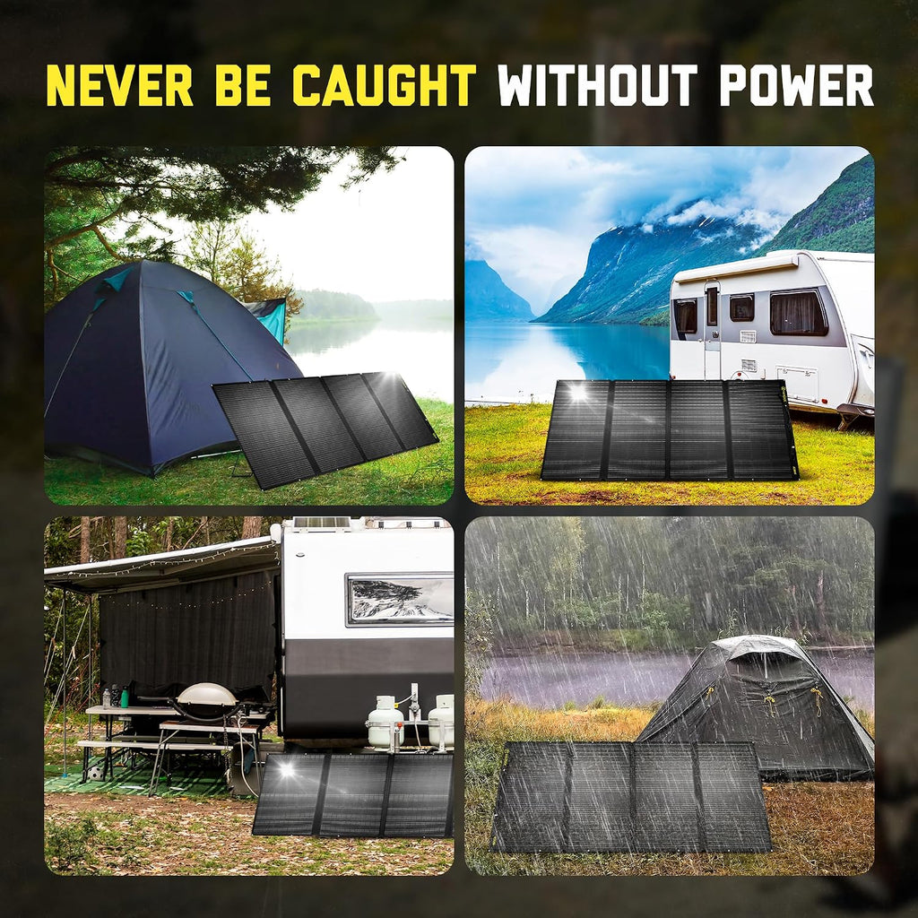 SunJack 400W Foldable Solar Panel Charger, 48V Portable Solar Charger
