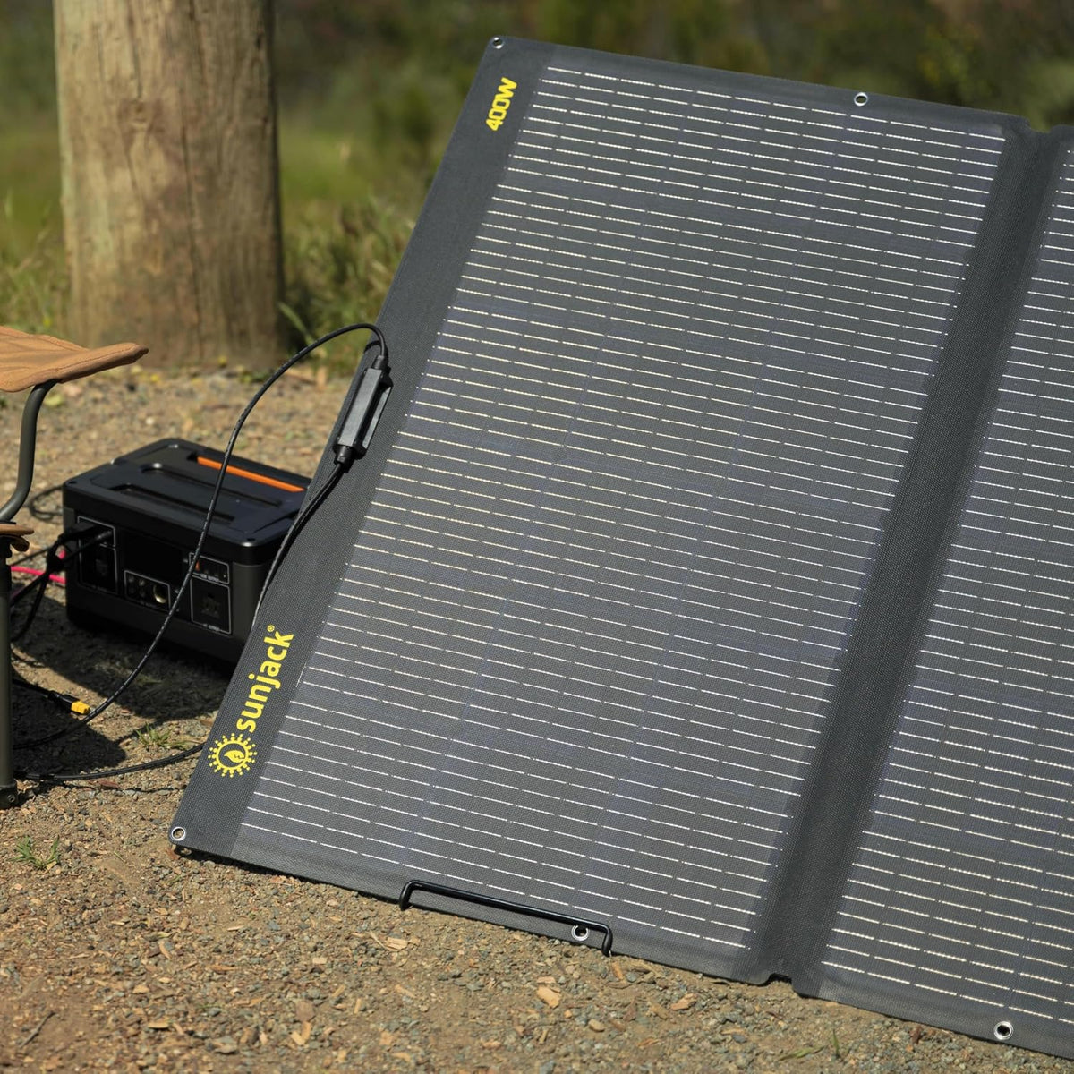 SunJack 400W Foldable Solar Panel Charger, 48V Portable Solar Charger